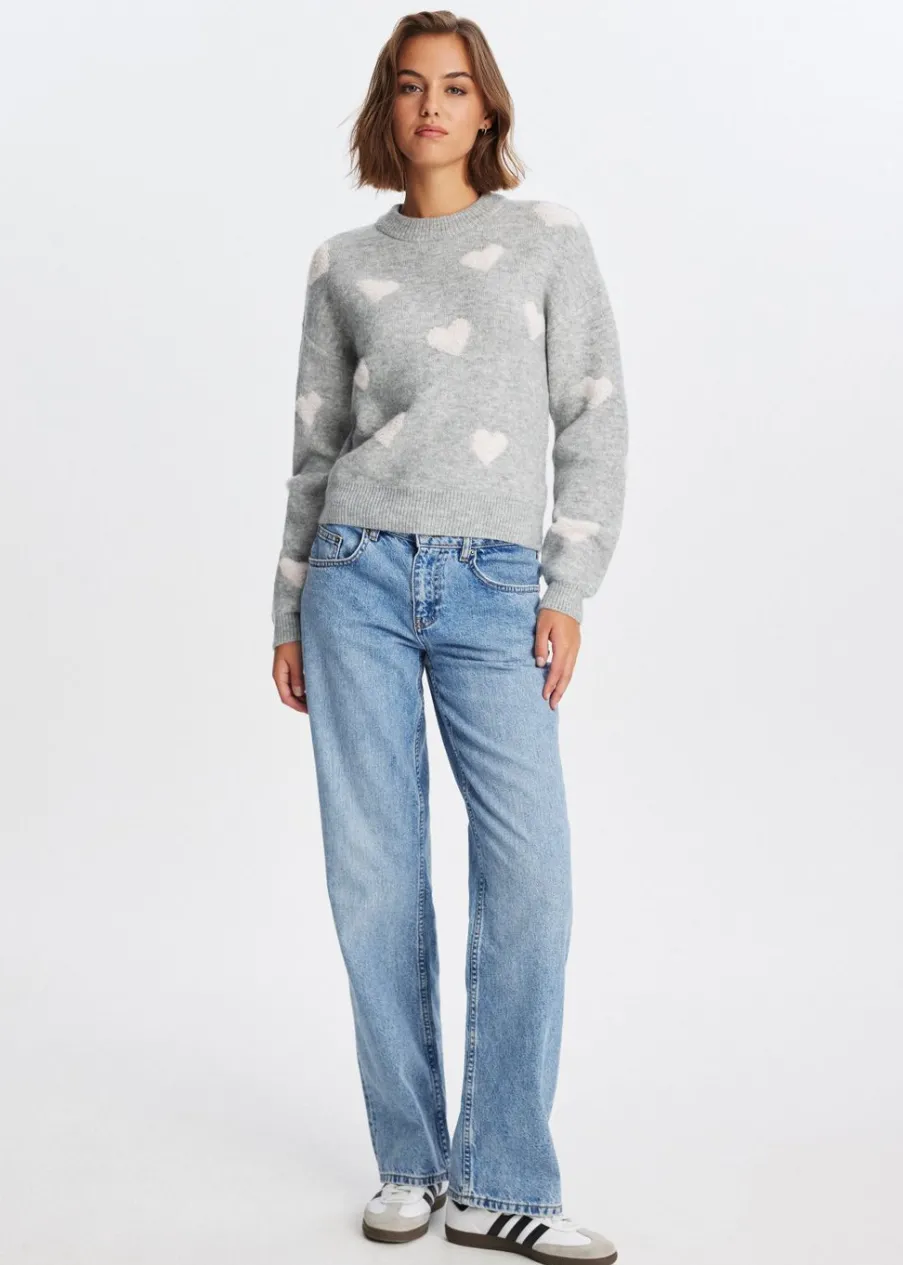 The Sting Trui met hartjes<DAMES Truien En Vesten