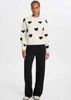 The Sting Trui met hartjes<DAMES Truien En Vesten