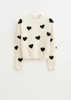 The Sting Trui met hartjes<DAMES Truien En Vesten