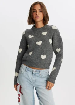 The Sting Trui met hartjes<DAMES Truien En Vesten