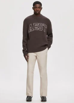 The Sting Trui met jacquarddetail<Heren Truien En Vesten