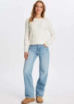 The Sting Trui met kabelpatroon<DAMES Truien En Vesten