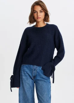 The Sting Trui met strikmouwen<DAMES Truien En Vesten