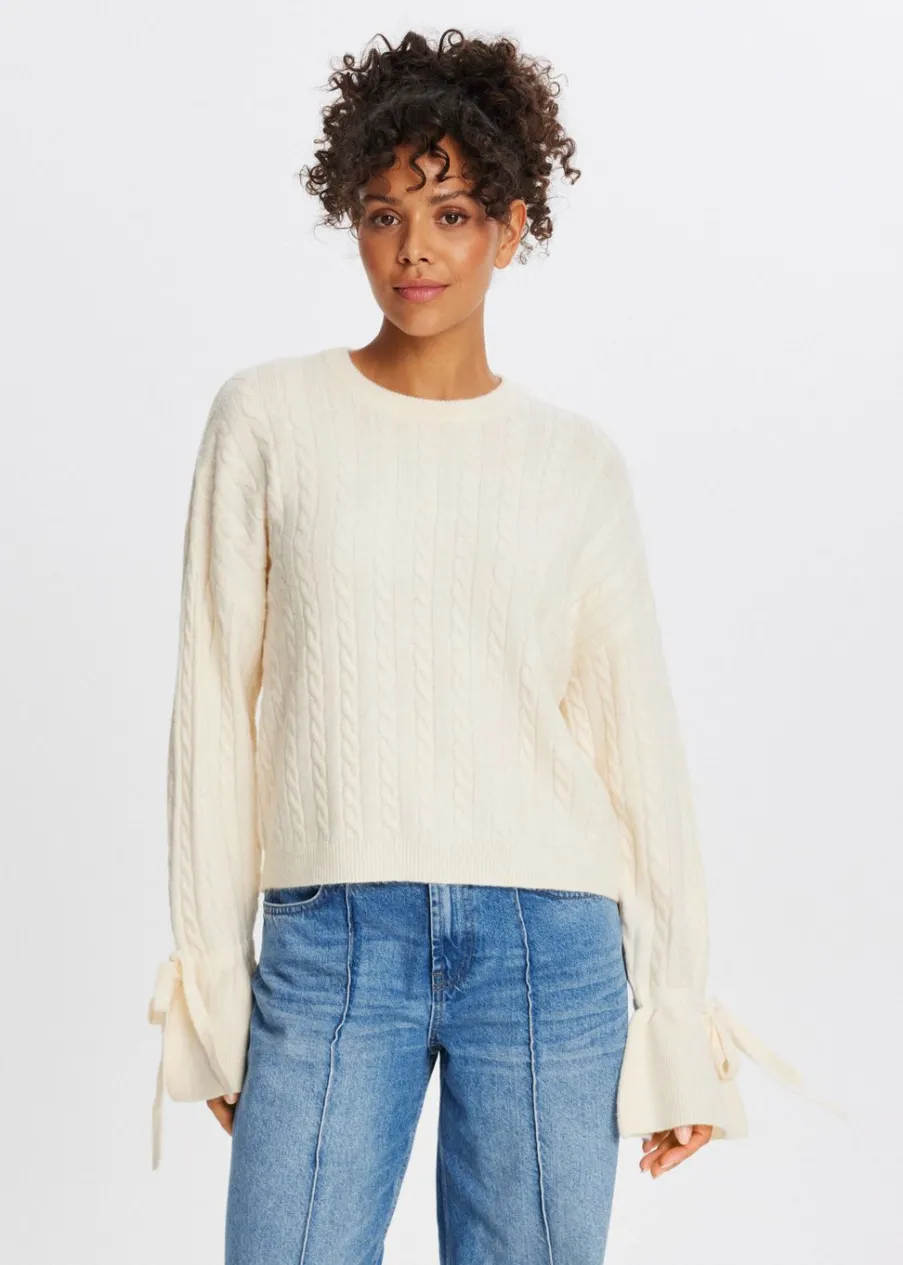 The Sting Trui met strikmouwen<DAMES Truien En Vesten