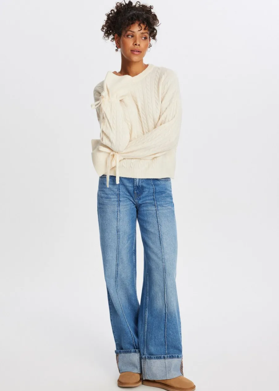 The Sting Trui met strikmouwen<DAMES Truien En Vesten