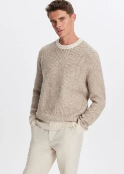 The Sting Trui met visgraatdetail<Heren Truien En Vesten