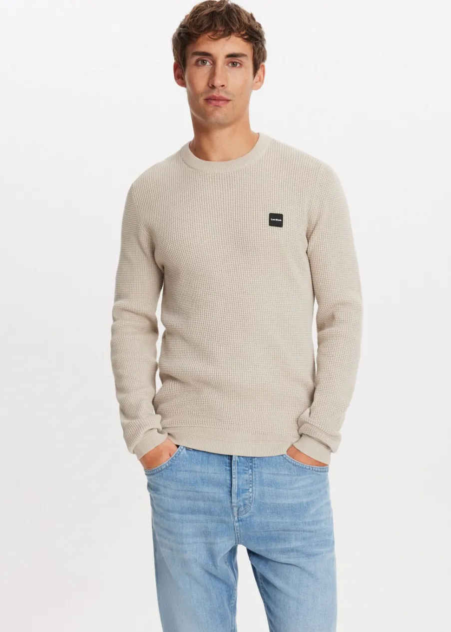 The Sting Trui met wafelstructuur<Heren Truien En Vesten