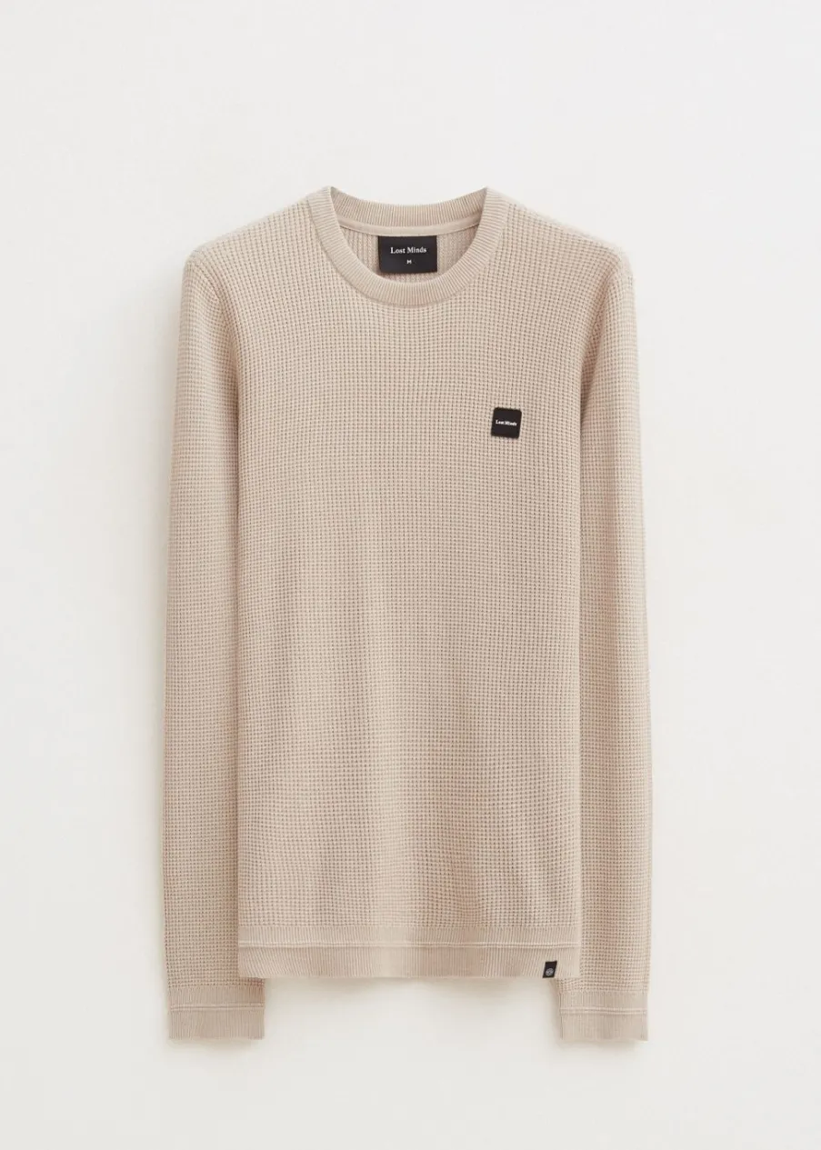 The Sting Trui met wafelstructuur<Heren Truien En Vesten