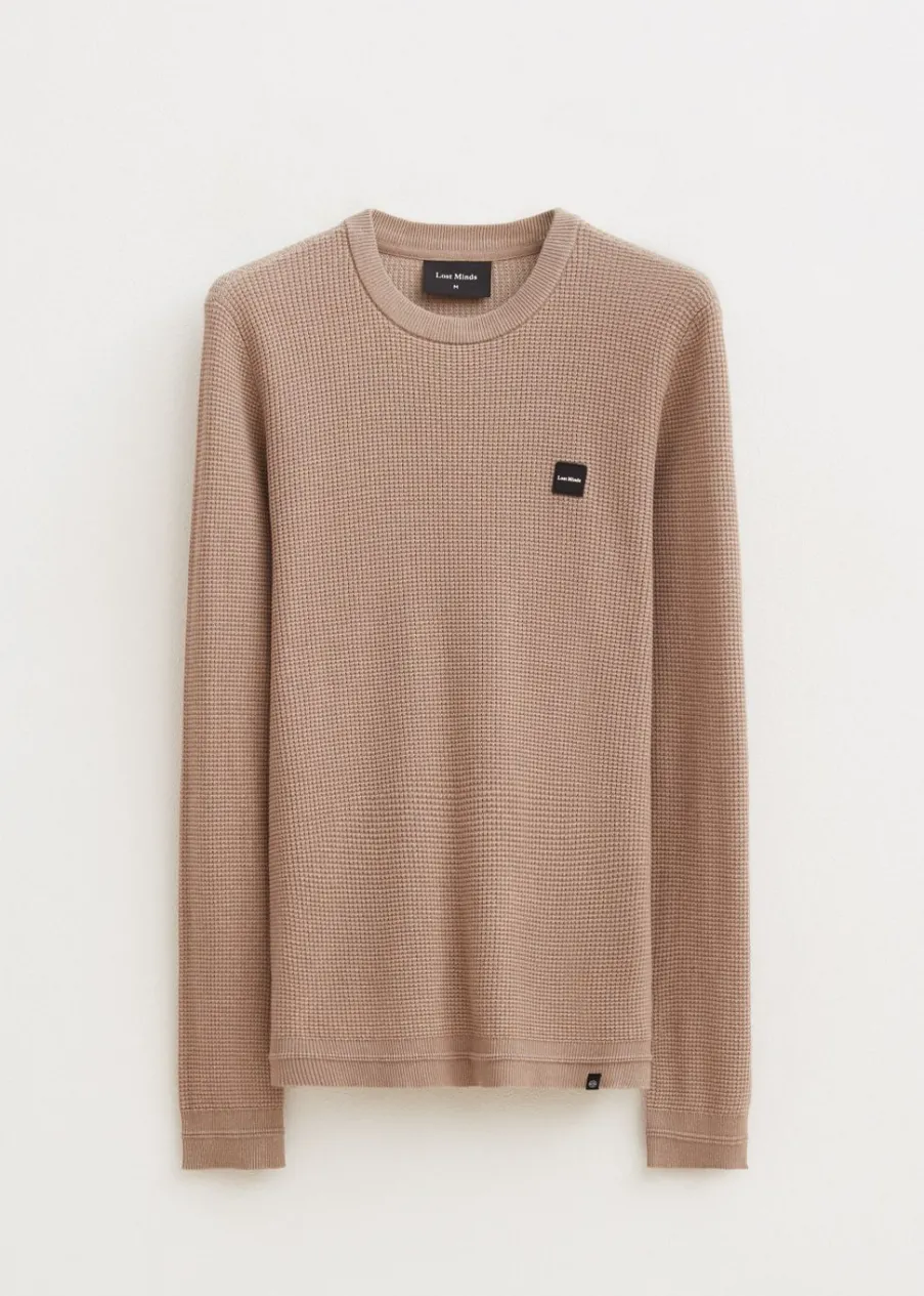 The Sting Trui met wafelstructuur<Heren Truien En Vesten