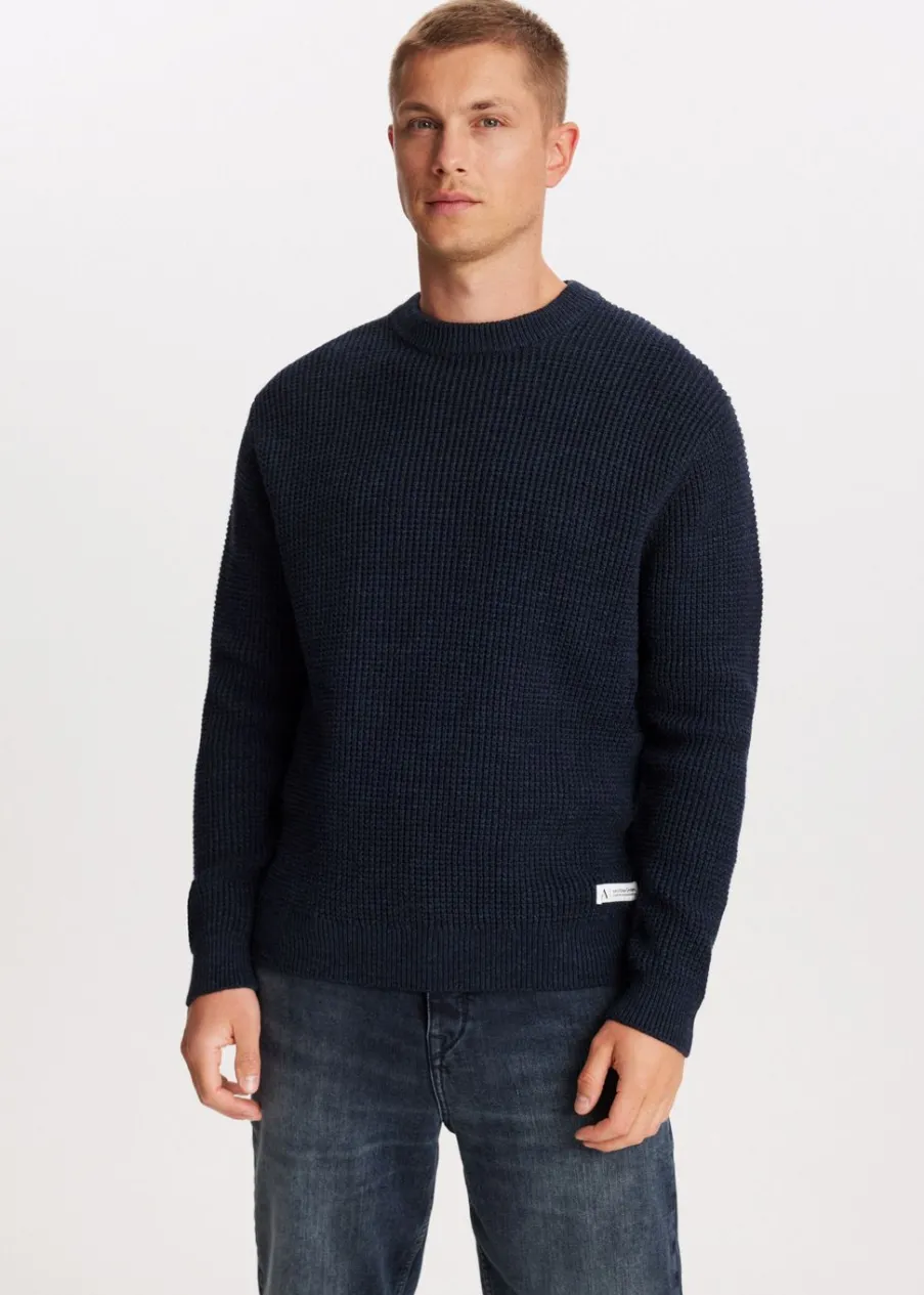 The Sting Trui met wafelstructuur<Heren Truien En Vesten