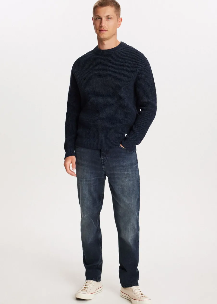 The Sting Trui met wafelstructuur<Heren Truien En Vesten