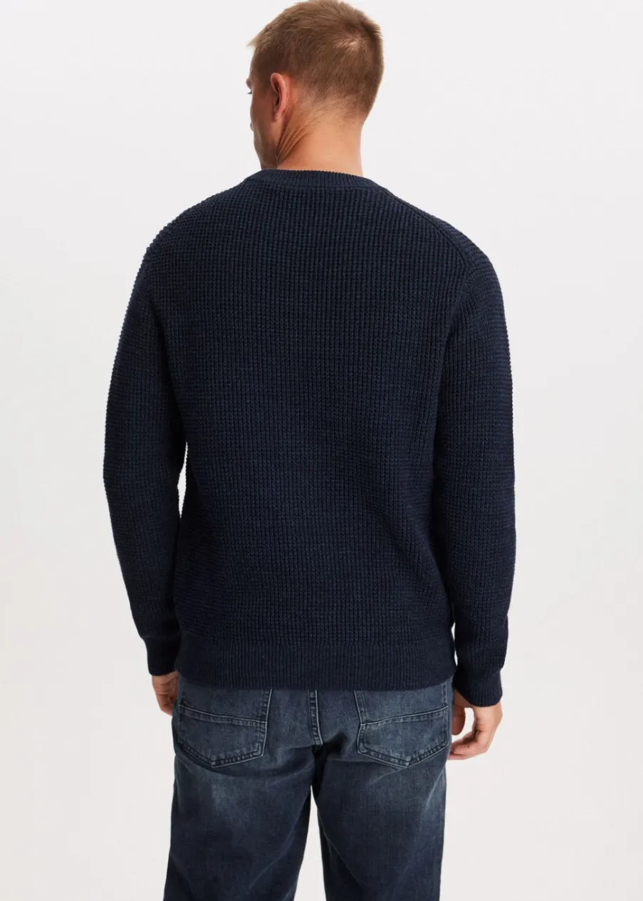 The Sting Trui met wafelstructuur<Heren Truien En Vesten