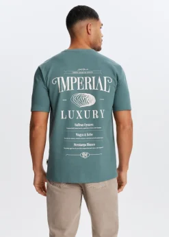 The Sting T-shirt met print oester<Heren T-Shirts