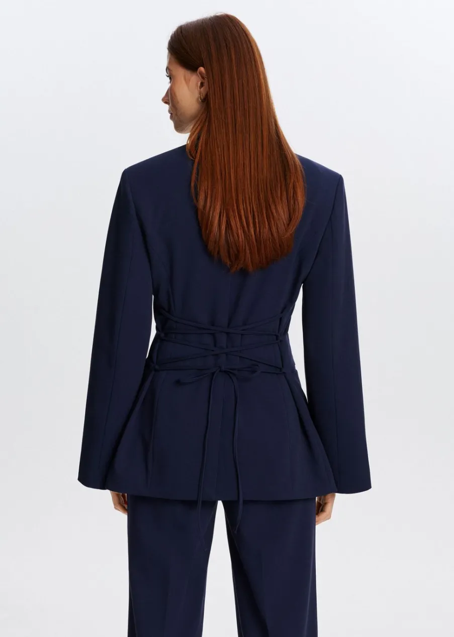 The Sting Twill blazer met knoop<DAMES Blazers En Gilets