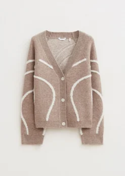 The Sting Vest met 3D patroon<DAMES Truien En Vesten