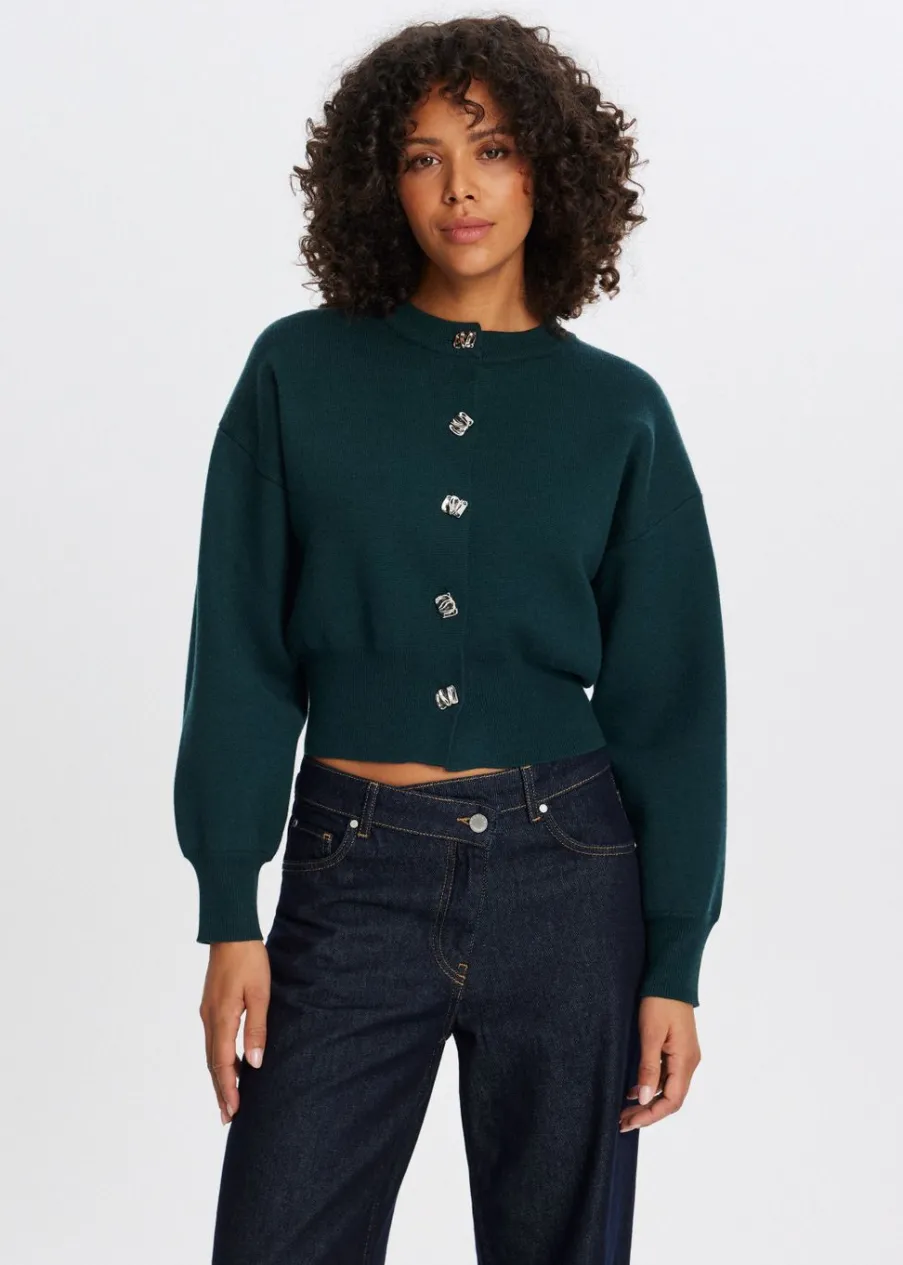 The Sting Vest met pofdetail<DAMES Truien En Vesten