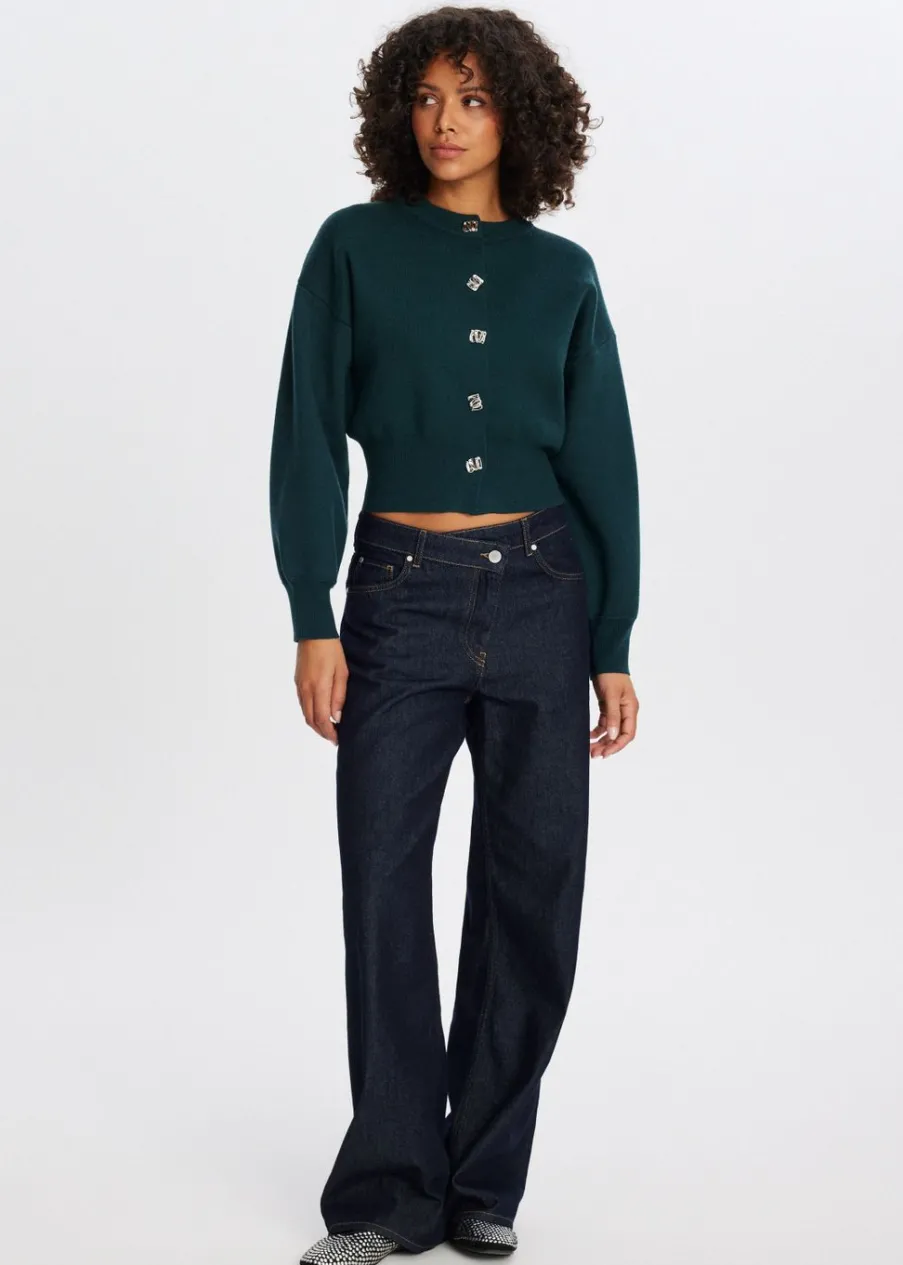 The Sting Vest met pofdetail<DAMES Truien En Vesten