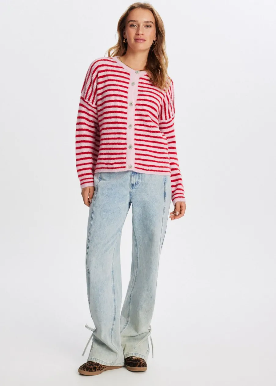 The Sting Vestje met strepen<DAMES Truien En Vesten