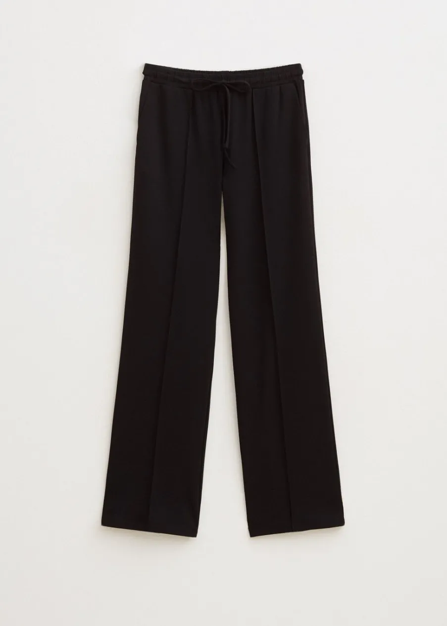 The Sting Wijde broek met pintuck<DAMES Basics|Broeken