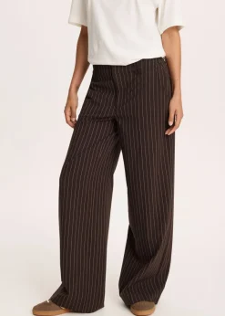 The Sting Wijde broek met strepen<DAMES Broeken