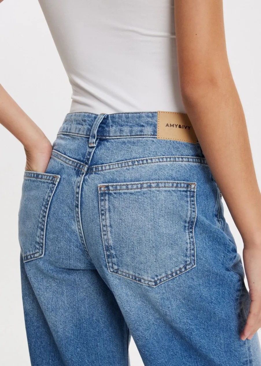 The Sting Wijde pintuck jeans<DAMES Jeans